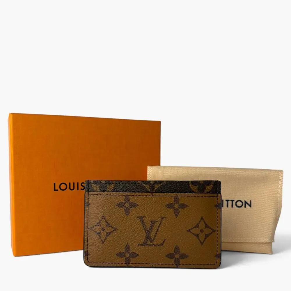 Reverse Monogram Card Holder